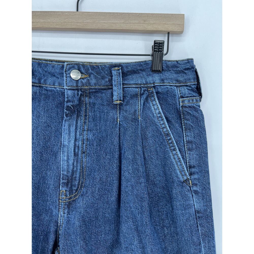 ANINE BING Carrie Wide Leg Jeans Womens 29 High Rise Pleated Cotton Denim - Picture 5 of 14